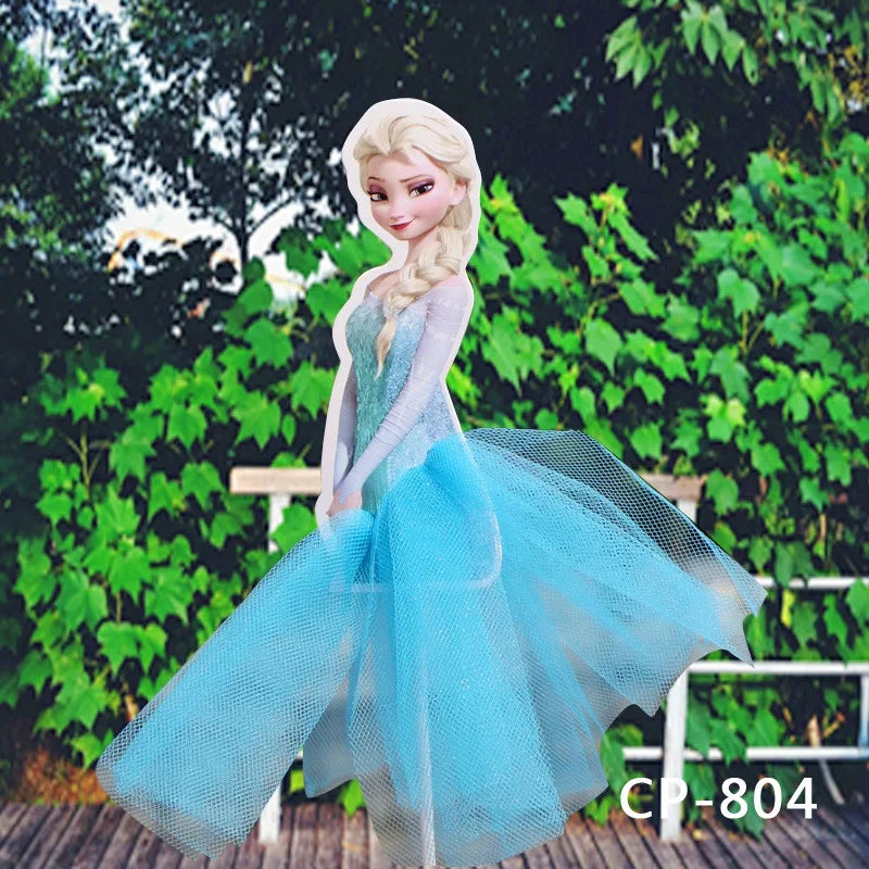 isney Princess Cake Decoration Frozen Elsa Anna Princess Cake Cupcake Toppers Baby Shower Birthday Party Supplies