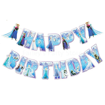 Disney Frozen Anna Elsa Birthday Party Decorations - Complete Set for Kids' Celebrations