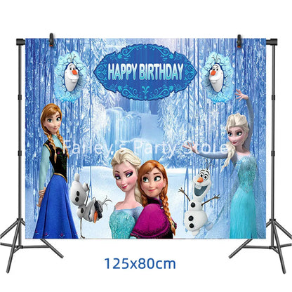 Disney Frozen Anna Elsa Birthday Party Decorations - Complete Set for Kids' Celebrations