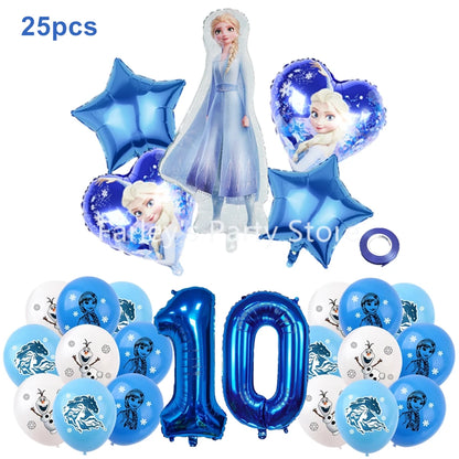 Disney Frozen Anna Elsa Birthday Party Decorations - Complete Set for Kids' Celebrations