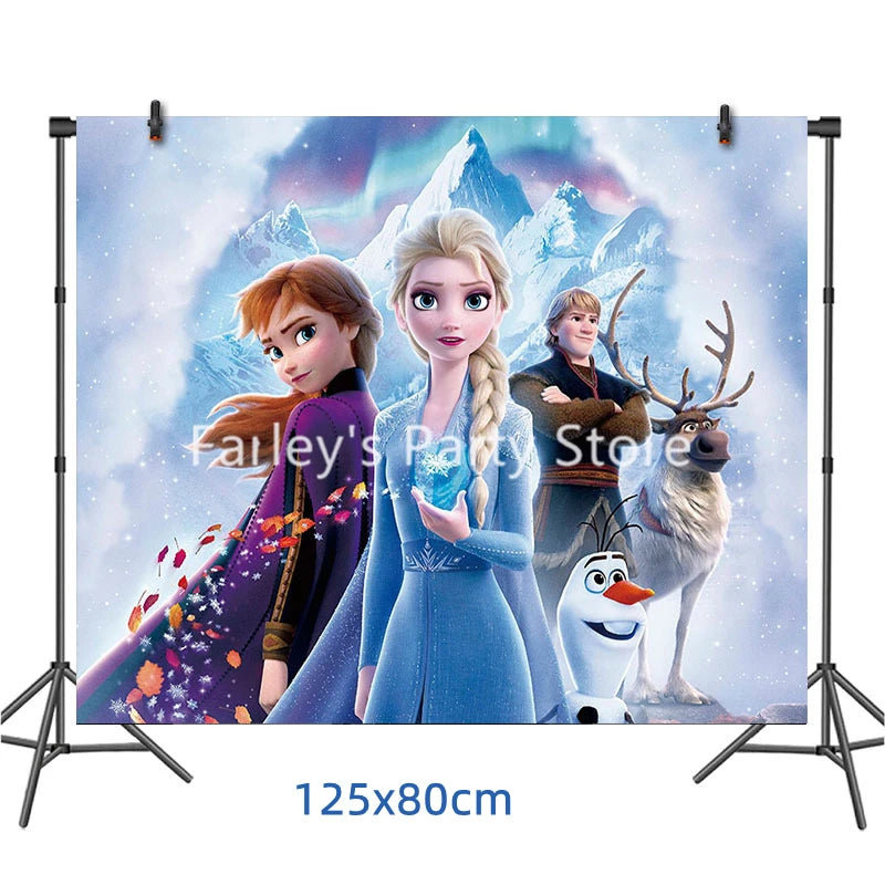 Disney Frozen Anna Elsa Birthday Party Decorations - Complete Set for Kids' Celebrations