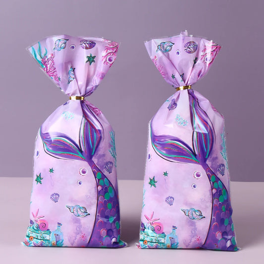 Mermaid Party Candy Gift Bags - Perfect for Birthday Parties and Baby Showers