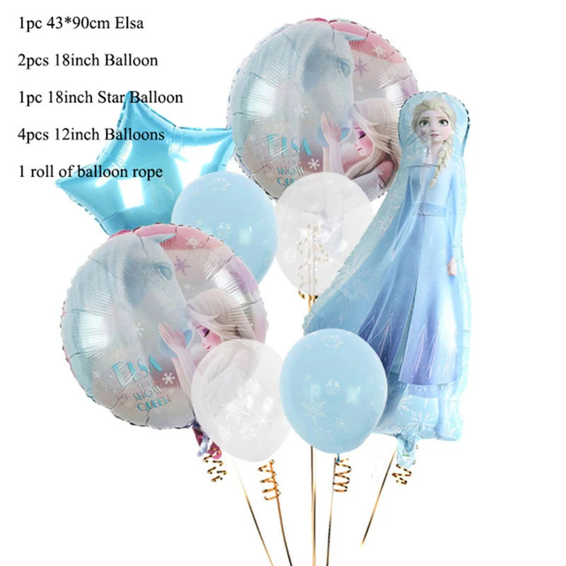 New Disney Elsa Anna Frozen 2 Party Supplies - Complete Set for Kids' Birthday Party Decoration