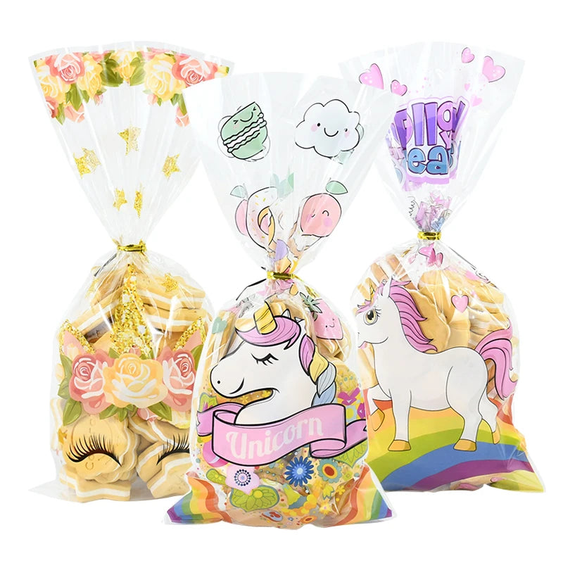 50Pcs Mermaid Birthday Candy Bags - Perfect for Kids' Mermaid Party Decorations and Gift Packaging