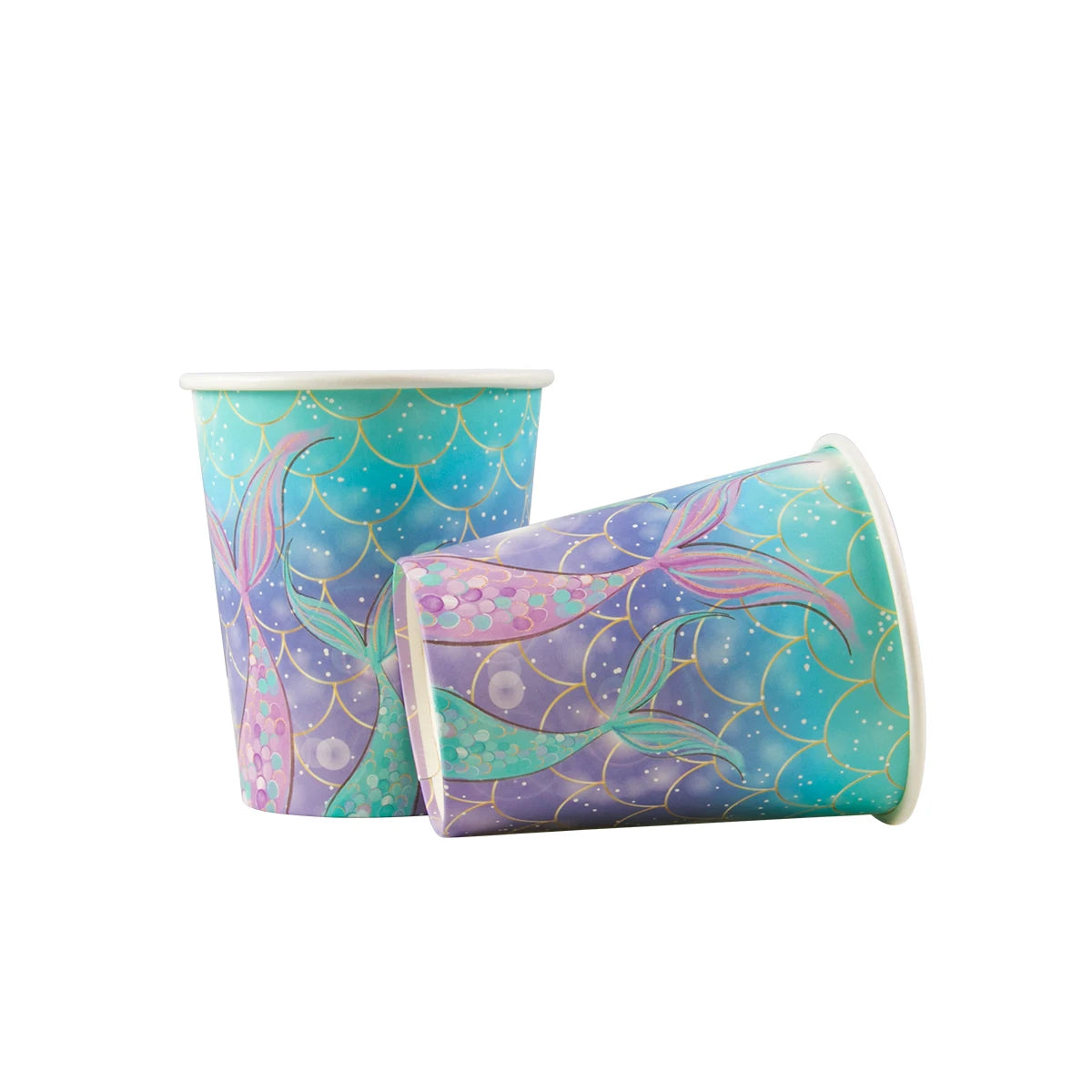 Little Mermaid Party Supplies - Complete Mermaid Birthday Decorations and Disposable Tableware Set